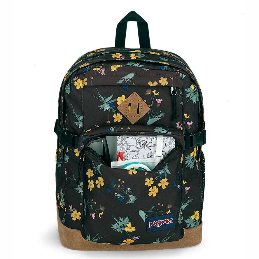 Sac à Dos Scolaire JanSport DARK FLORA BUNDLE Marron | KST-89918735